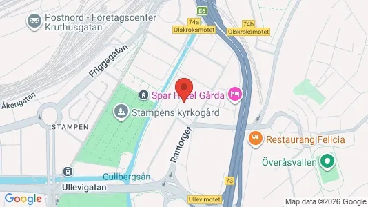 Lägenheter att hyra i Örgryte-Härlanda - kort over placeringen