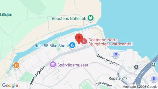 Lägenheter att hyra i Gärdet/Djurgården - kort over placeringen