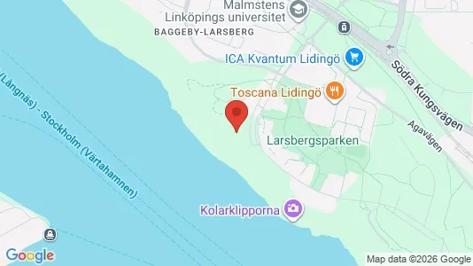 Lägenheter att hyra i Lidingö - kort over placeringen
