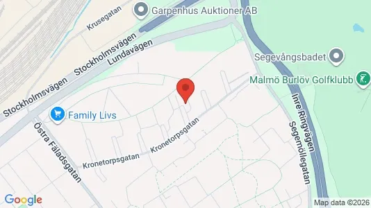 Lägenheter att hyra i Malmö Centrum - kort over placeringen