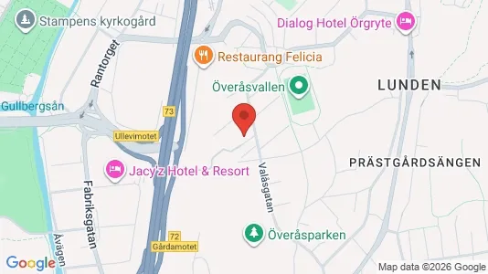 Lägenheter att hyra i Örgryte-Härlanda - kort over placeringen