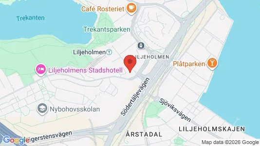 Lägenheter att hyra i Södermalm - kort over placeringen