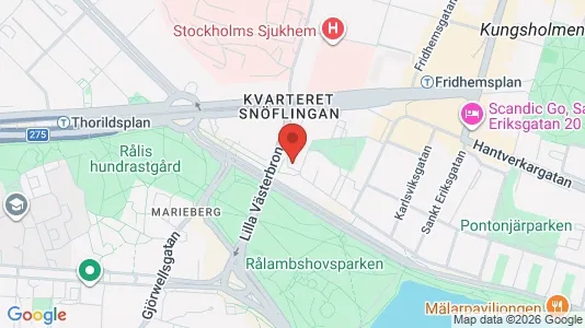 Lägenheter att hyra i Kungsholmen - kort over placeringen