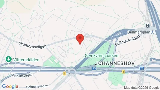 Lägenheter att hyra i Hammarbyhamnen - kort over placeringen