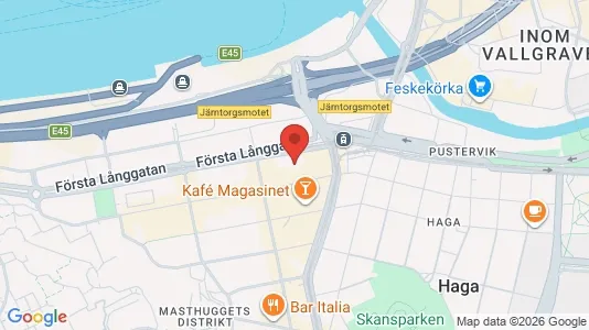 Lägenheter att hyra i Göteborg Centrum - kort over placeringen