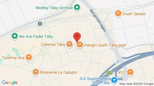 Lägenheter att hyra i Täby - kort over placeringen