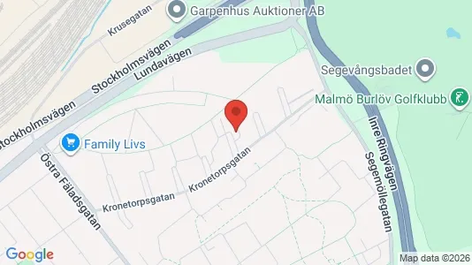 Lägenheter att hyra i Malmö Centrum - kort over placeringen