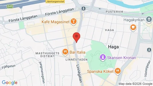 Lägenheter att hyra i Göteborg Centrum - kort over placeringen
