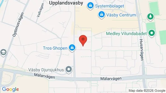 Lägenheter att hyra i Upplands Väsby - kort over placeringen