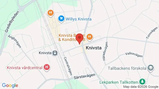 Lägenheter att hyra i Knivsta - kort over placeringen