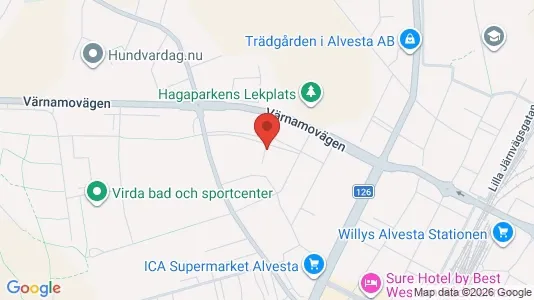 Lägenheter att hyra i Alvesta - kort over placeringen