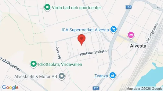 Lägenheter att hyra i Alvesta - kort over placeringen