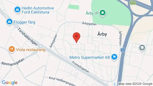 Lägenheter att hyra i Eskilstuna - kort over placeringen