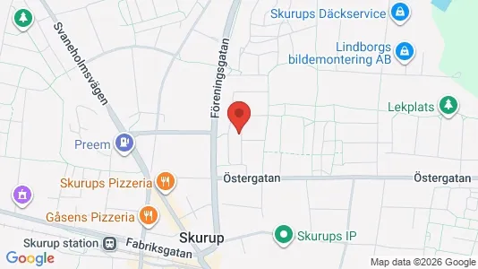 Lägenheter att hyra i Skurup - kort over placeringen