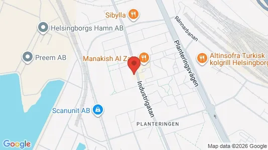 Lägenheter att hyra i Helsingborg - kort over placeringen
