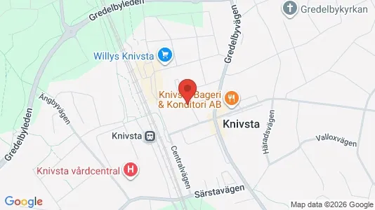 Lägenheter att hyra i Knivsta - kort over placeringen