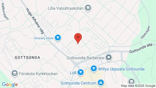 Lägenheter att hyra i Uppsala - kort over placeringen