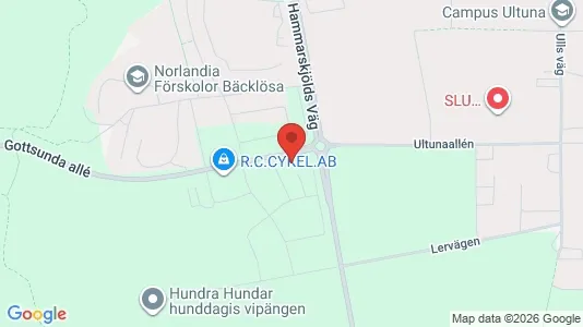 Lägenheter att hyra i Uppsala - kort over placeringen