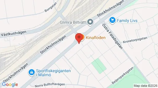 Lägenheter att hyra i Kirseberg - kort over placeringen