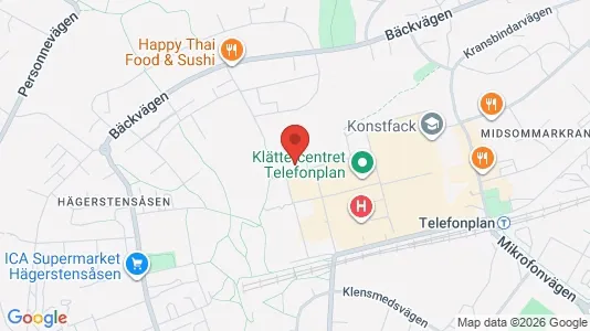 Lägenheter att hyra i Söderort - kort over placeringen