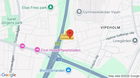 Lägenheter att hyra i Lund - kort over placeringen