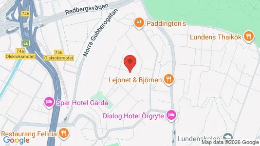 Lägenheter att hyra i Örgryte-Härlanda - kort over placeringen