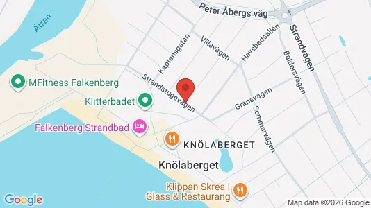 Lägenheter att hyra i Falkenberg - kort over placeringen