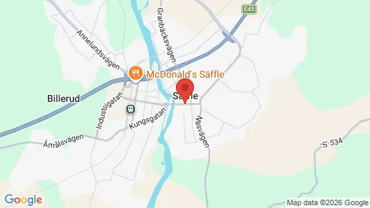 Lägenheter att hyra i Säffle - kort over placeringen