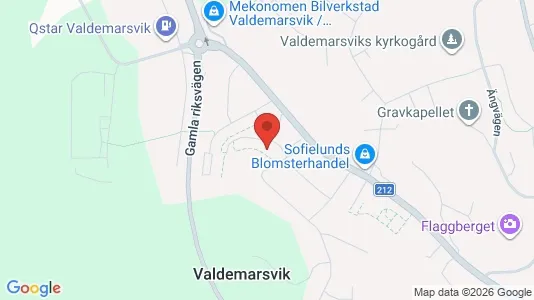 Lägenheter att hyra i Valdemarsvik - kort over placeringen
