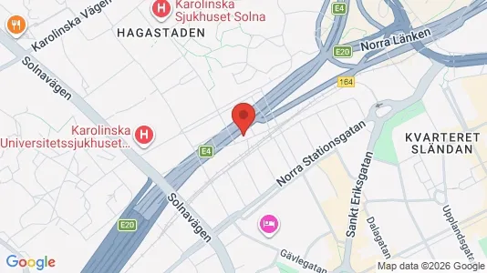Lägenheter att hyra i Vasastan - kort over placeringen