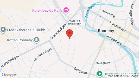 Lägenheter att hyra i Ronneby - kort over placeringen