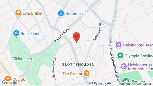 Lägenheter att hyra i Helsingborg - kort over placeringen