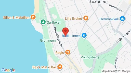 Lägenheter att hyra i Helsingborg - kort over placeringen