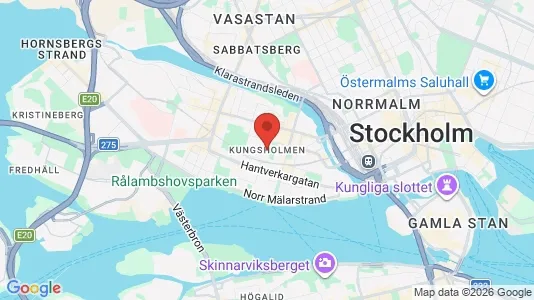 Rum att hyra i Kungsholmen - kort over placeringen