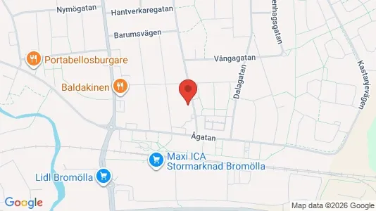 Lägenheter att hyra i Bromölla - kort over placeringen