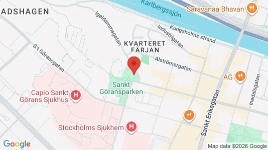 Lägenheter att hyra i Kungsholmen - kort over placeringen