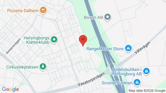 Lägenheter att hyra i Helsingborg - kort over placeringen