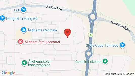 Lägenheter att hyra i Umeå - kort over placeringen