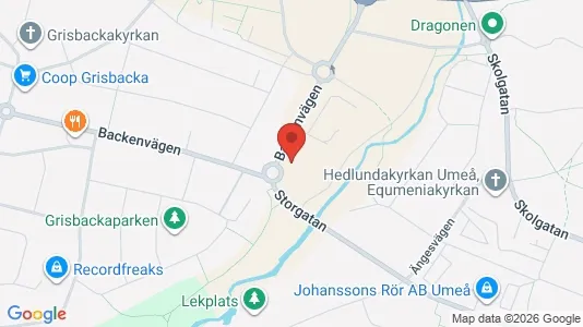 Lägenheter att hyra i Umeå - kort over placeringen