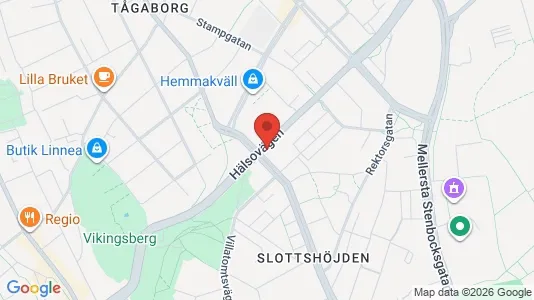 Lägenheter att hyra i Helsingborg - kort over placeringen