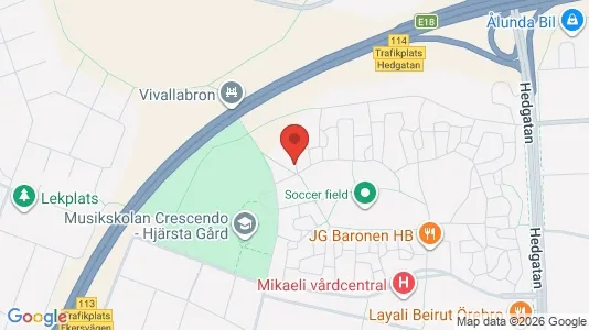 Lägenheter att hyra i Örebro - kort over placeringen