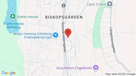 Lägenheter att hyra i Västra hisingen - kort over placeringen