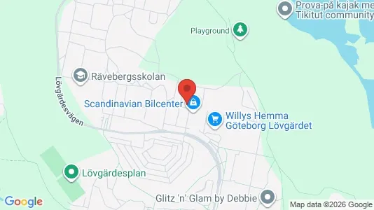 Lägenheter att hyra i Angered - kort over placeringen