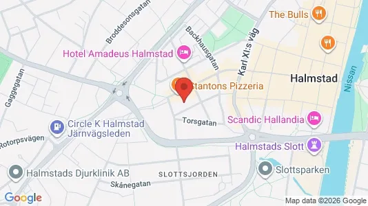 Lägenheter att hyra i Halmstad - kort over placeringen