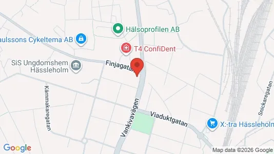 Lägenheter att hyra i Hässleholm - kort over placeringen