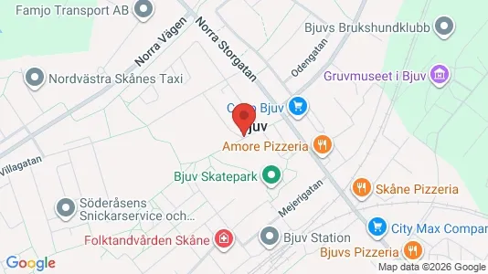 Lägenheter att hyra i Bjuv - kort over placeringen