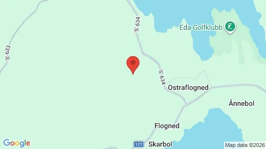 Hus att hyra i Eda - kort over placeringen