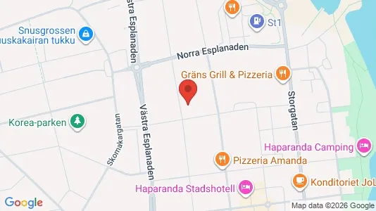 Lägenheter att hyra i Haparanda - kort over placeringen