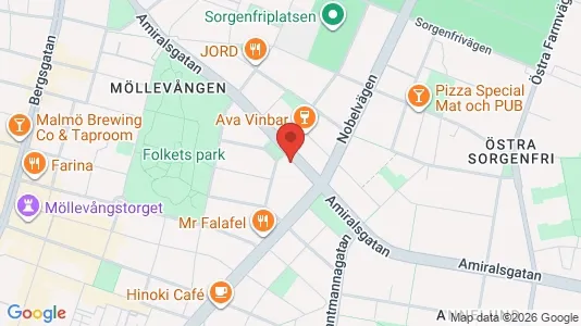 Lägenheter att hyra i Malmö Centrum - kort over placeringen