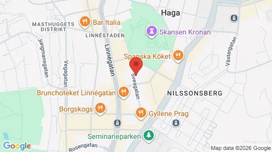 Lägenheter att hyra i Göteborg Centrum - kort over placeringen